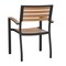 Flash Furniture Indoor/Outdoor Faux Teak Patio Chairs, PK2 2-XU-DG-HW6006-GG - alternate 9